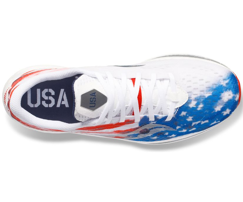 Buty do Biegania Saucony Stars & Stripes Endorphin Speed 2 Męskie Czerwone Białe Niebieskie | Polska DK9-72807R4