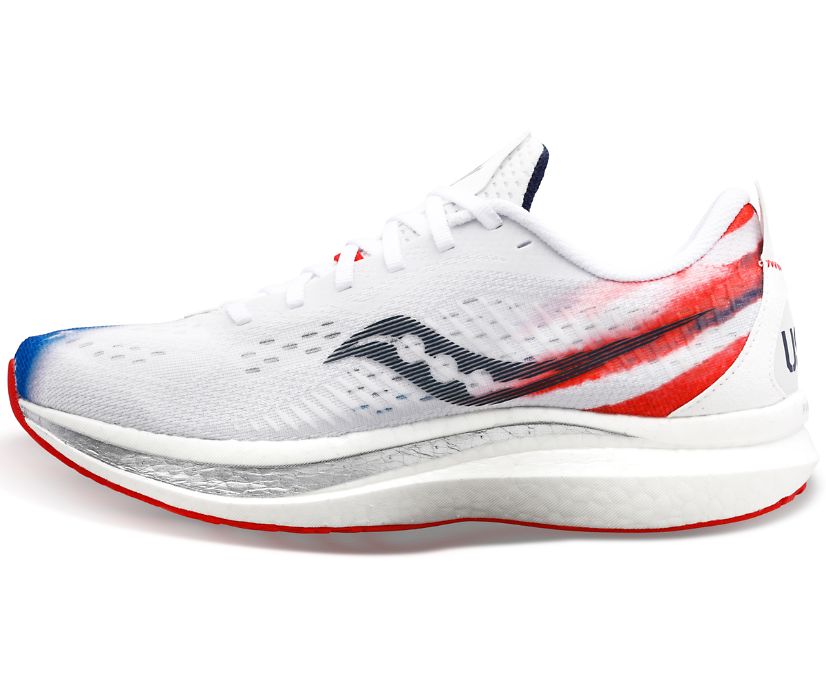 Buty do Biegania Saucony Stars & Stripes Endorphin Speed 2 Damskie Czerwone Białe Niebieskie | Polska EO7-60836I0