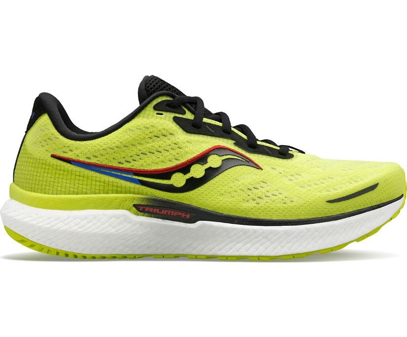 Buty do Biegania Saucony Triumph 19 Męskie Żółte Niebieskie Czarne | Polska WI9-65336D3