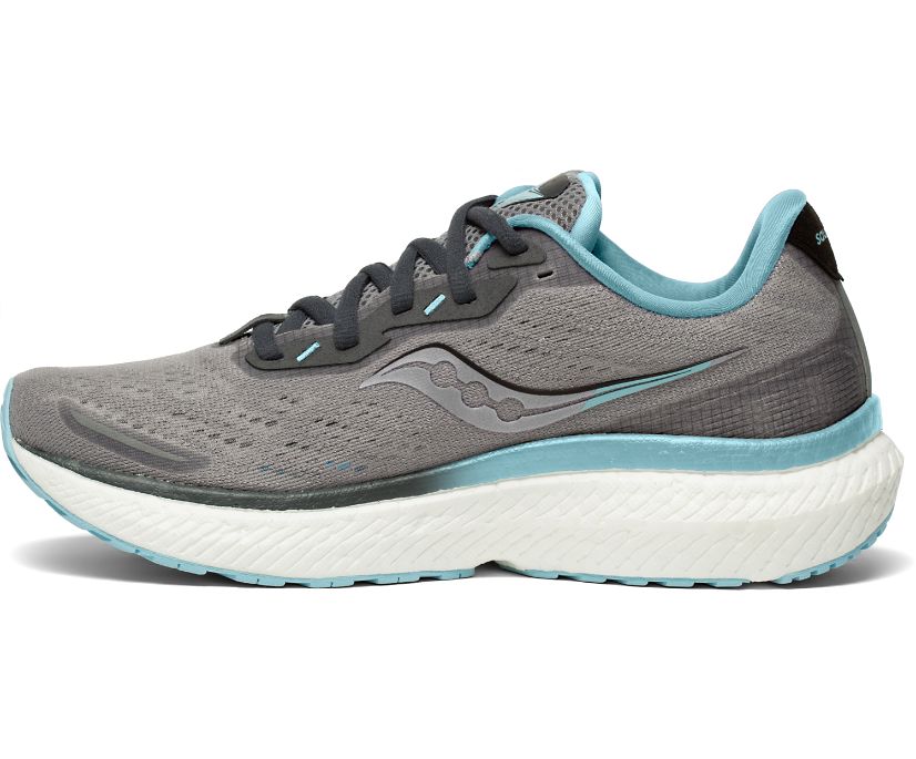 Buty do Biegania Saucony Triumph 19 Wide Damskie Szare Głęboka Niebieskie | Polska OB7-55775V9