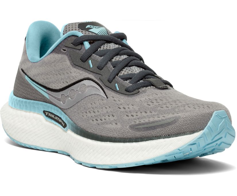 Buty do Biegania Saucony Triumph 19 Wide Damskie Szare Głęboka Niebieskie | Polska OB7-55775V9