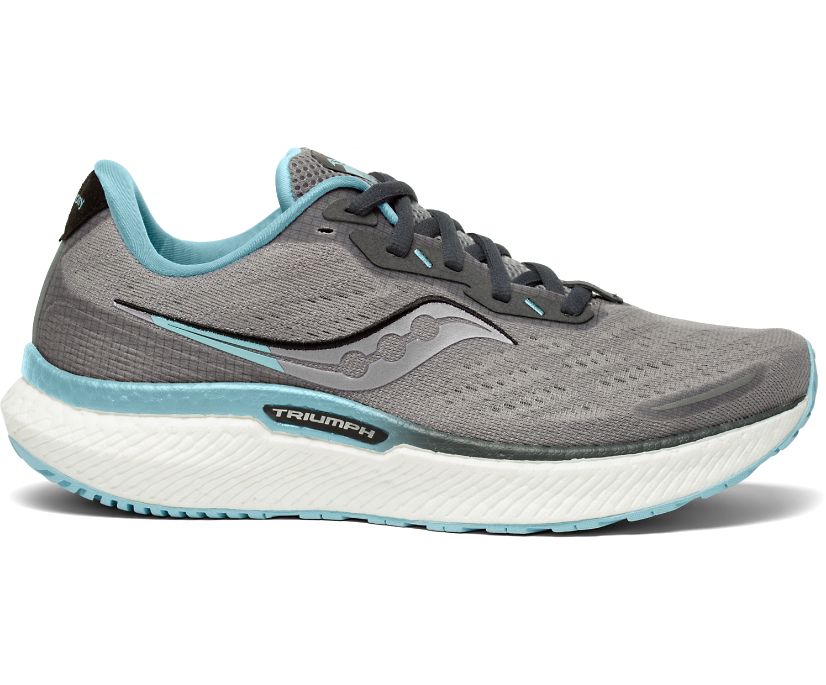Buty do Biegania Saucony Triumph 19 Wide Damskie Szare Głęboka Niebieskie | Polska OB7-55775V9