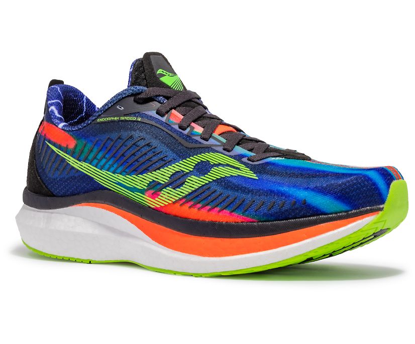Buty do Biegania Saucony Zeke Endorphin Speed 2 Męskie Niebieskie Zielone | Polska ZP5-92759A4