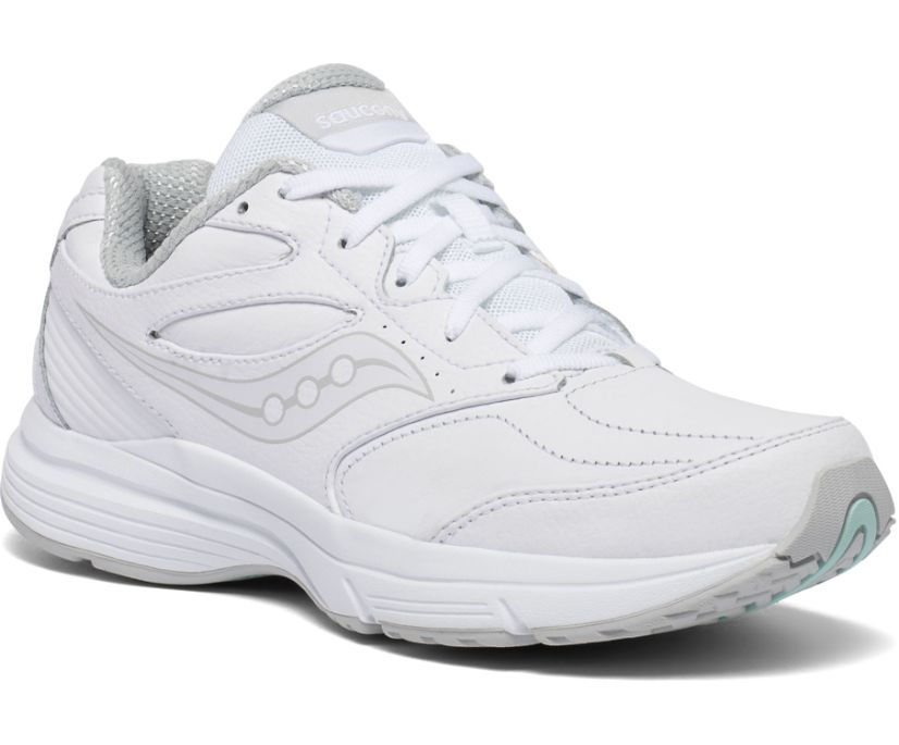 Buty do Chodzenia Saucony Integrity Walker 3 Narrow Damskie Białe | Polska QJ0-34853A5