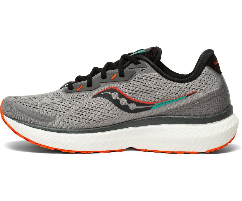 Buty do Chodzenia Saucony Triumph 19 Wide Męskie Szare Czerwone | Polska DE1-55575V4
