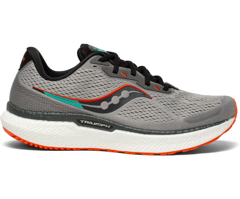 Buty do Chodzenia Saucony Triumph 19 Wide Męskie Szare Czerwone | Polska DE1-55575V4
