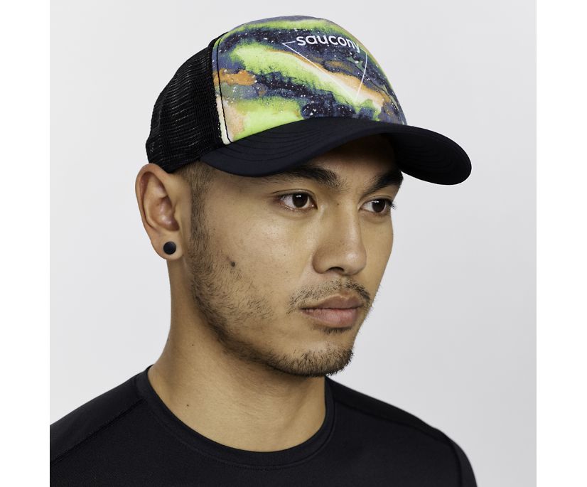 Kapelusz Saucony Foamie Trucker Hat Męskie Czarne | Polska BL3-68306E6