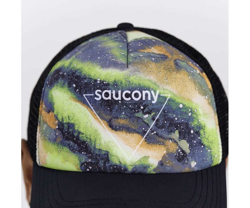 Kapelusz Saucony Foamie Trucker Hat Męskie Czarne | Polska BL3-68306E6