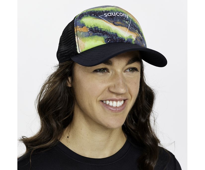 Kapelusz Saucony Foamie Trucker Hat Męskie Czarne | Polska BL3-68306E6