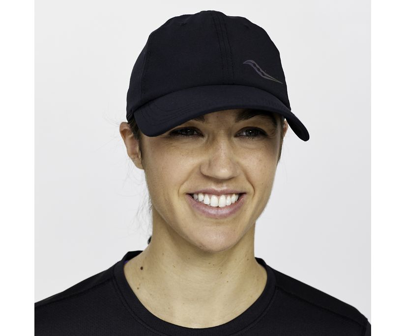 Kapelusz Saucony Outpace Petite Hat Męskie Czarne | Polska GI0-12841H1