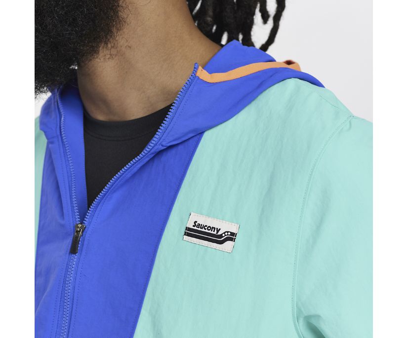 Kurtki Saucony Track Anorak Męskie Mięta | Polska VJ3-94379C0