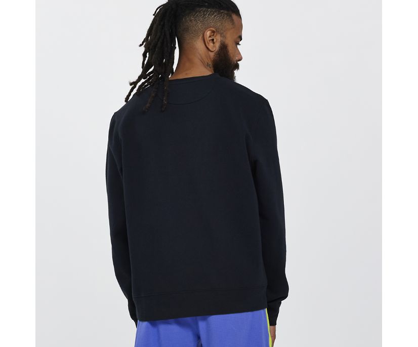 Najfatalniejszy Saucony Rested Crewneck Męskie Czarne | Polska NV2-23152V8