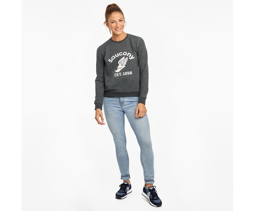 Najfatalniejszy Saucony Rested Crewneck Damskie Czarne | Polska QB6-60086A6