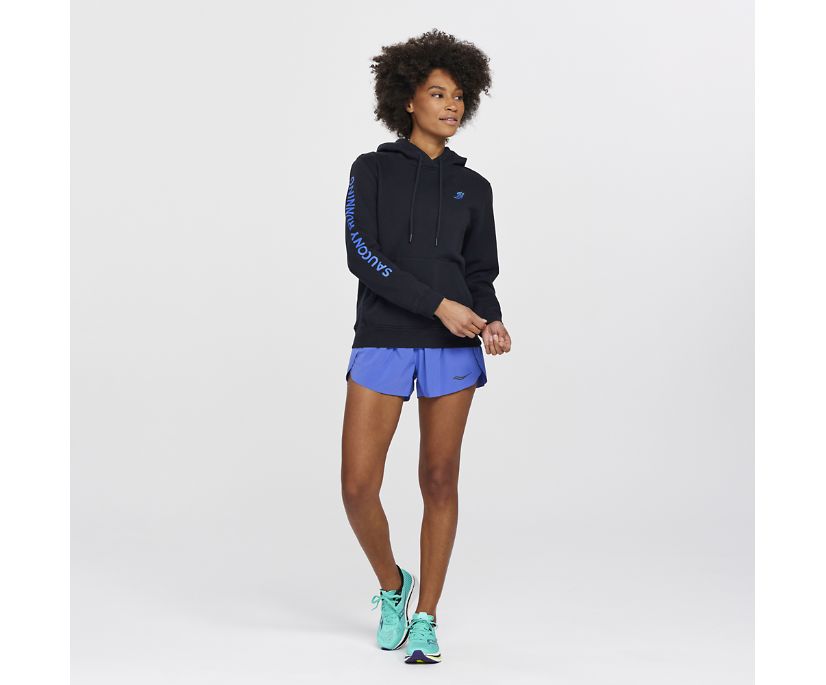 Najfatalniejszy Saucony Rested Hoodie Damskie Czarne | Polska TO4-21532G9