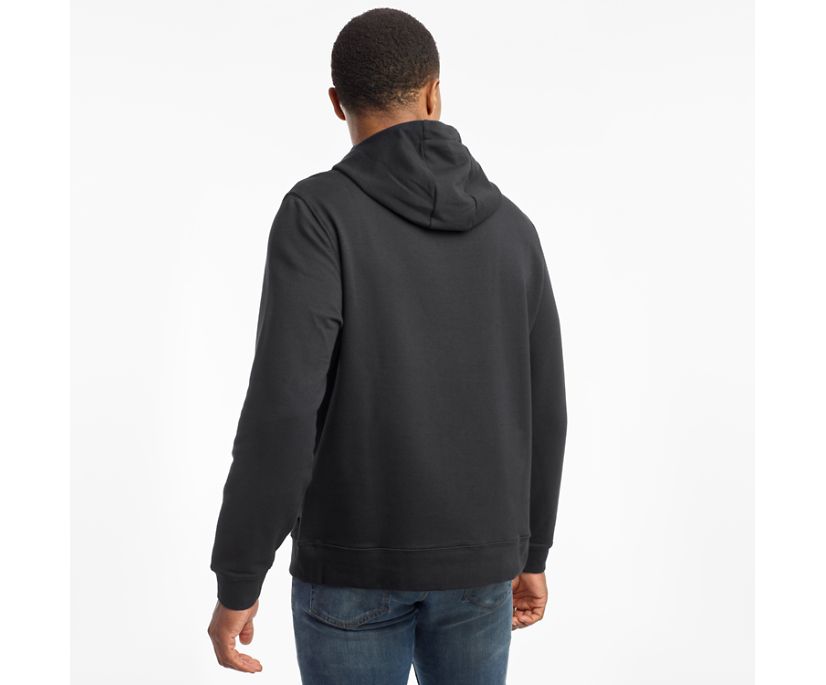 Najfatalniejszy Saucony Rested Hoodie Męskie Czarne | Polska BA2-21062X5