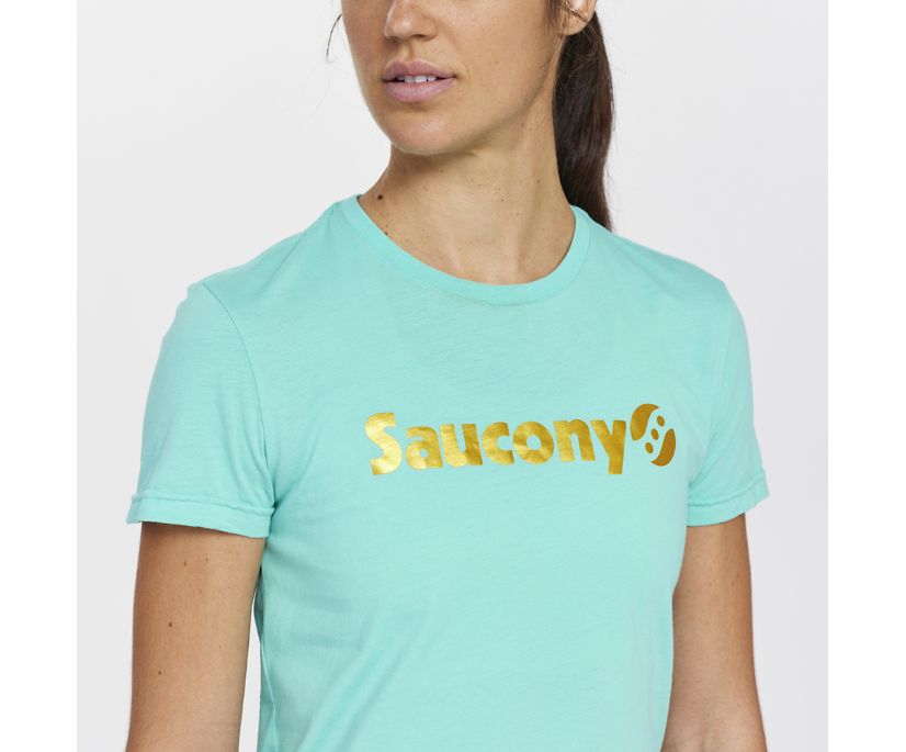 Najfatalniejszy Saucony Rested T-Shirt Damskie Mięta | Polska CH8-62276U8
