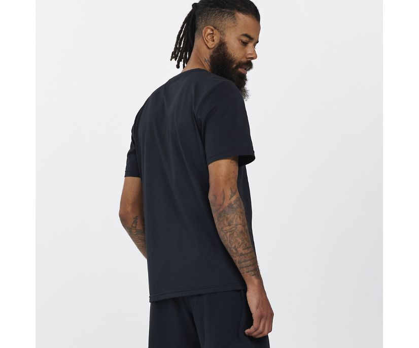 Najfatalniejszy Saucony Rested T-Shirt Męskie Czarne | Polska UK8-84088E9