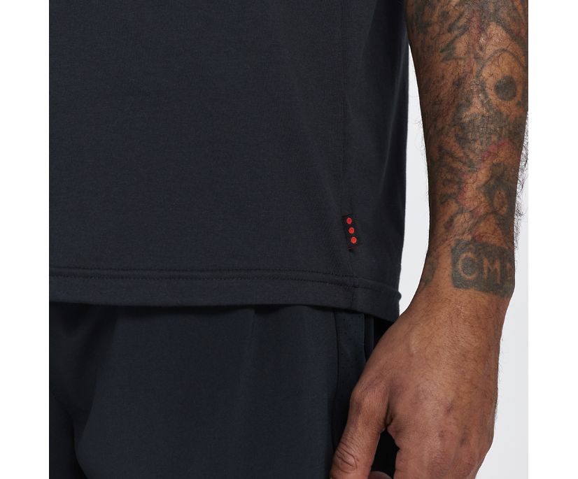 Najfatalniejszy Saucony Rested T-Shirt Męskie Czarne | Polska UK8-84088E9