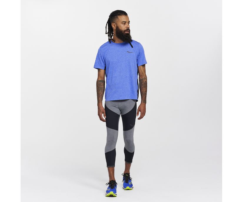 Najfatalniejszy Saucony Time Trial Short Sleeve Męskie Niebieskie | Polska CU6-36503R4