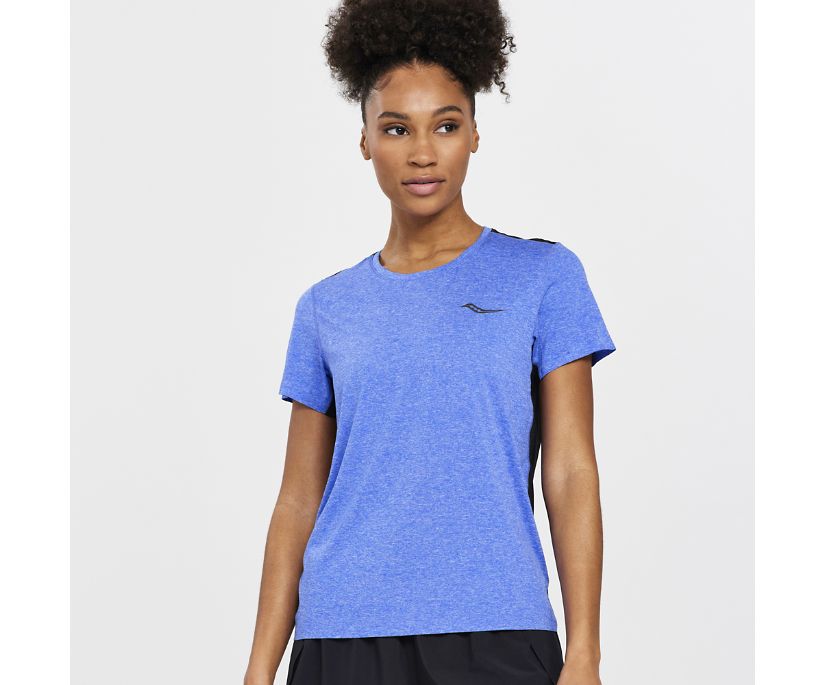 Najfatalniejszy Saucony Time Trial Short Sleeve Damskie Niebieskie | Polska MC1-92679J5