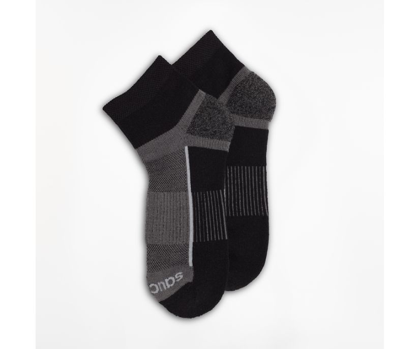 Skarpetki Saucony Inferno Quarter 3-Pack Socks Męskie Czarne | Polska BH8-09780N3