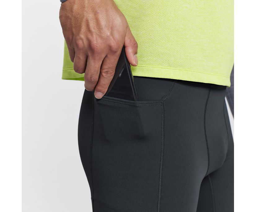 Spodnie Saucony Bell Lap Short Męskie Czarne | Polska LL8-85588A4