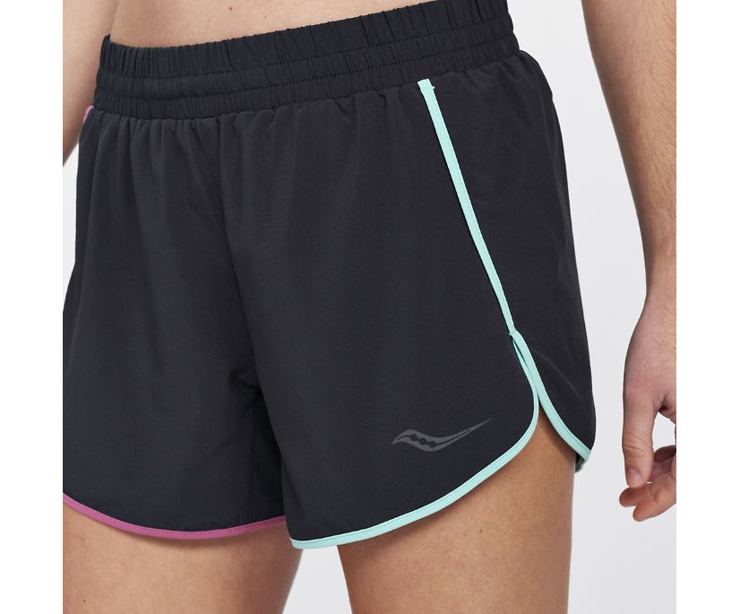 Spodnie Saucony Dash 4' Short Damskie Czarne | Polska PZ7-10681S6