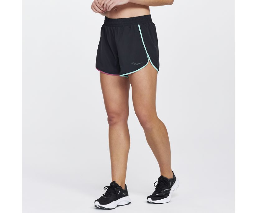 Spodnie Saucony Dash 4' Short Damskie Czarne | Polska PZ7-10681S6
