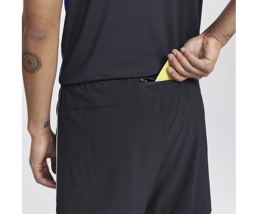 Spodnie Saucony Dash 5' Short Męskie Czarne | Polska LE0-22472D3