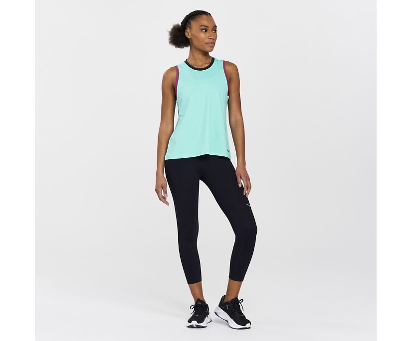 Spodnie Saucony Fortify Crop Damskie Czarne | Polska WP3-39433Z5