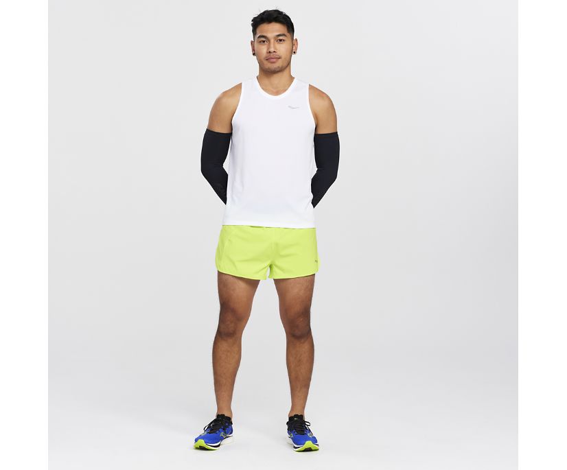 Spodnie Saucony Outpace 2.5' Split Short Męskie Głęboka Zielone | Polska WO9-11111Z1