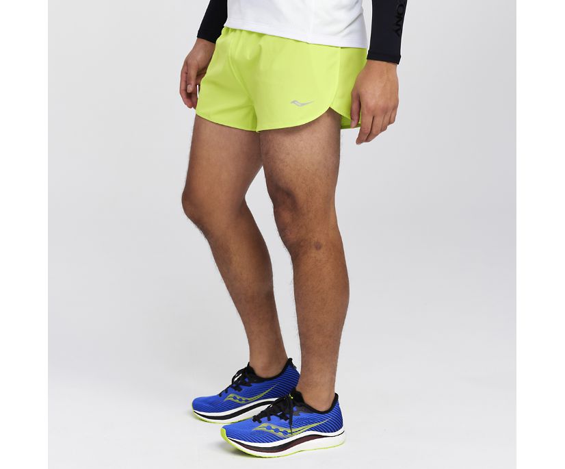 Spodnie Saucony Outpace 2.5' Split Short Męskie Głęboka Zielone | Polska WO9-11111Z1
