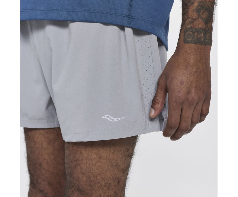 Spodnie Saucony Outpace 3' Short Męskie Szare | Polska KS0-74847Q6