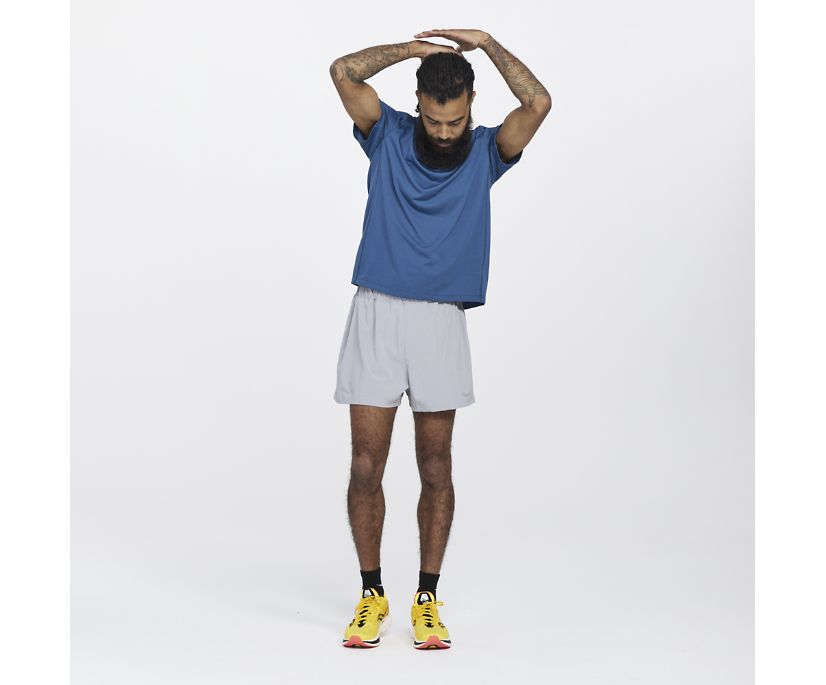 Spodnie Saucony Outpace 3' Short Męskie Szare | Polska KS0-74847Q6
