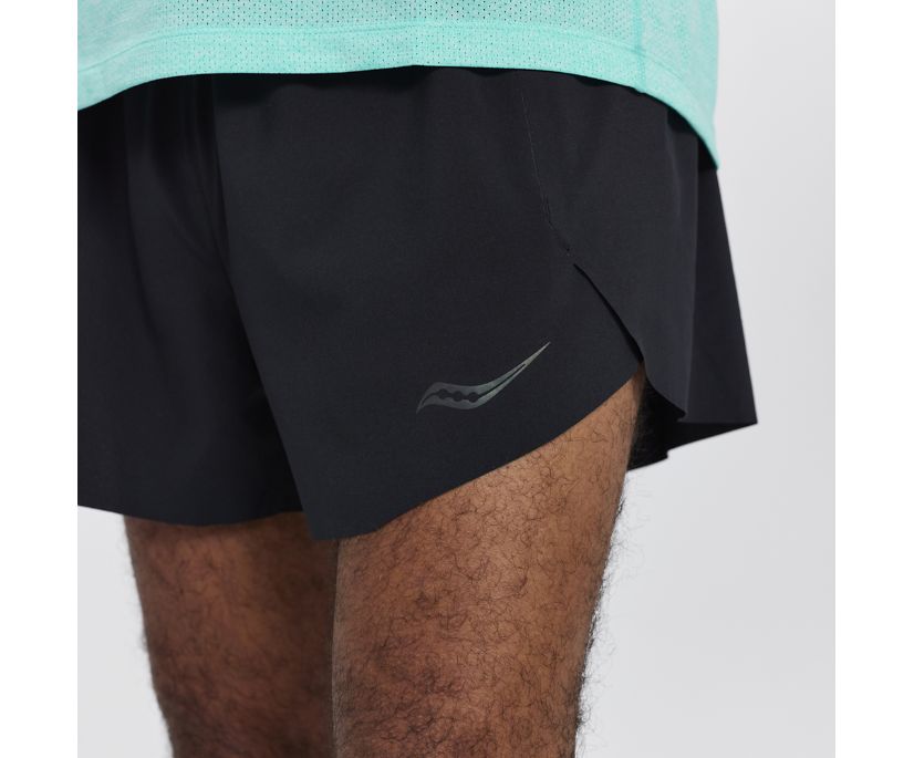 Spodnie Saucony Time Trial 3' Short Męskie Czarne | Polska CN9-43574W4