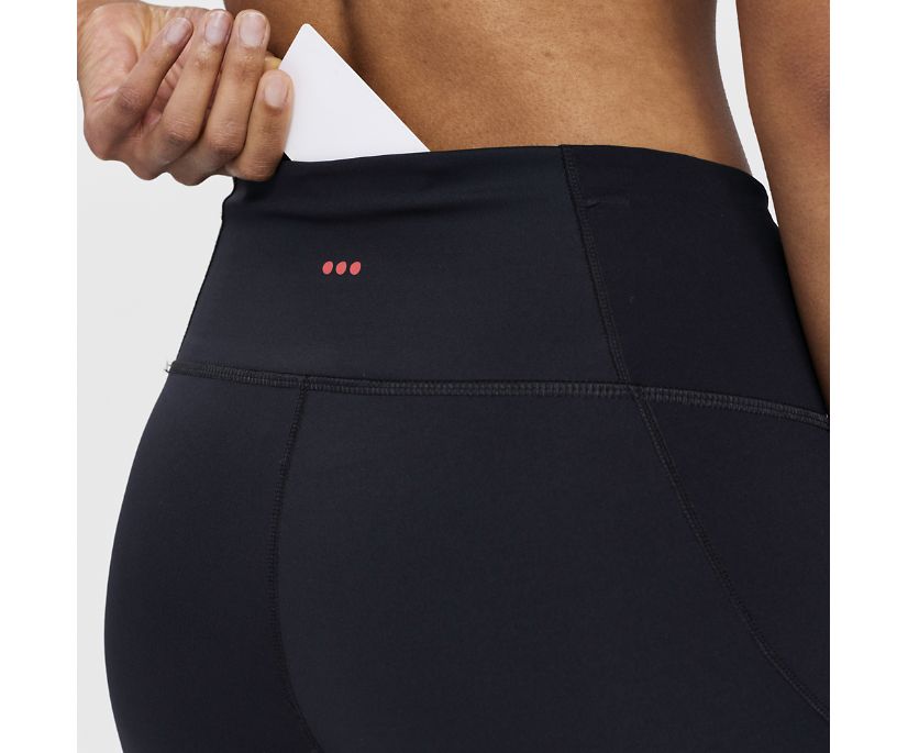 Spodnie Saucony Time Trial Crop Tight Damskie Czarne | Polska PF1-10031A5