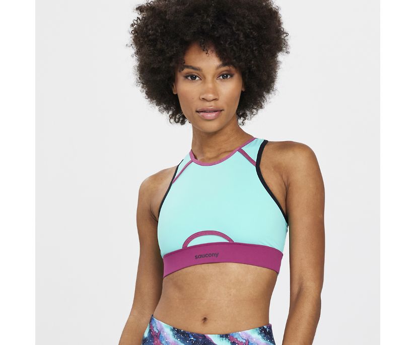 Staniki Saucony Dash Bra Top Damskie Mięta | Polska JT9-57895W0
